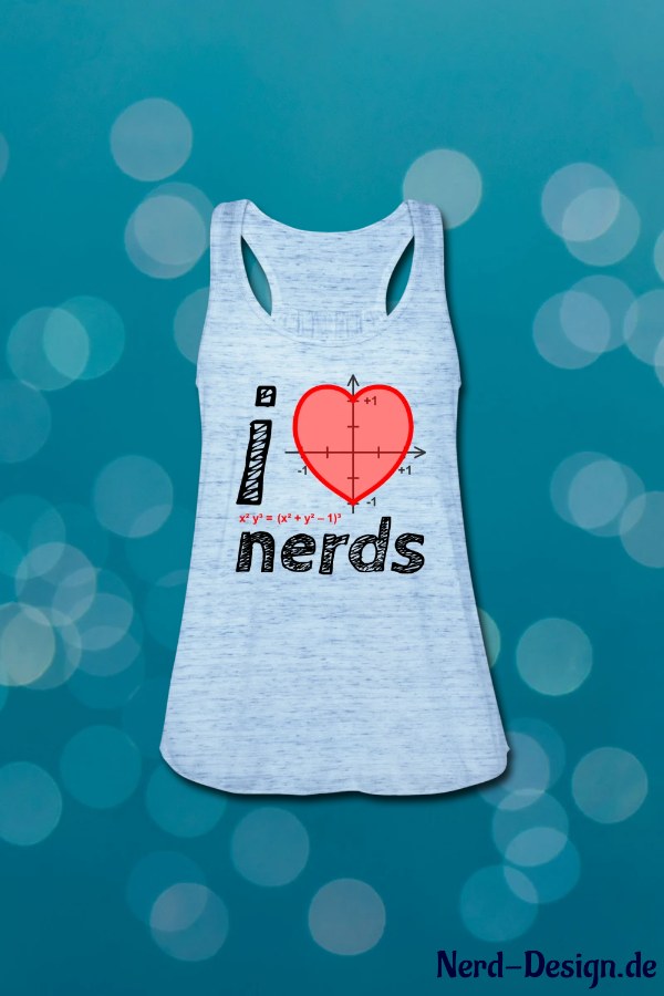 I love Nerds mit Herzfunktion